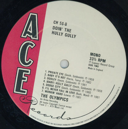 The Olympics : Doin' The Hully Gully (LP, Comp, Mono)