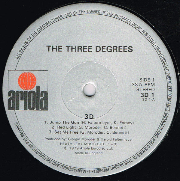 The Three Degrees : 3D (LP, Album)