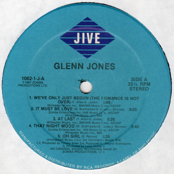 Glenn Jones : Glenn Jones (LP, Album)