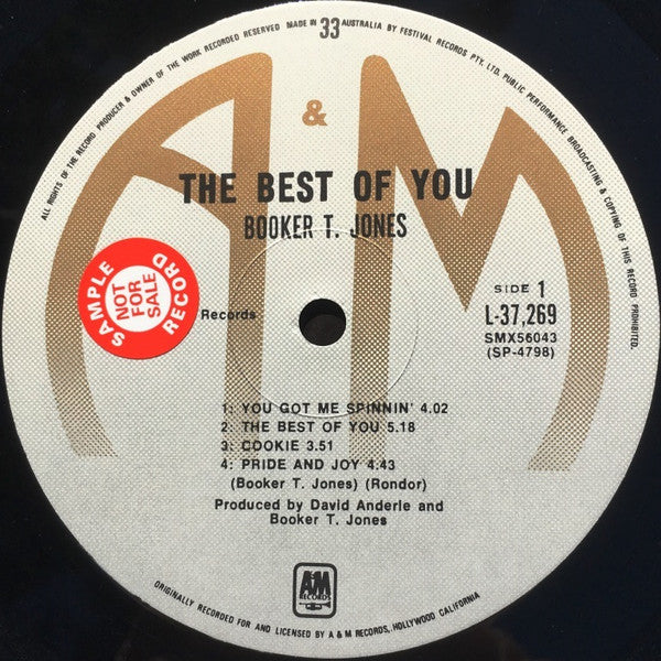 Booker T. Jones : The Best Of You (LP, Album)
