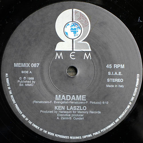 Ken Laszlo : Madame / Let Me Try (12")