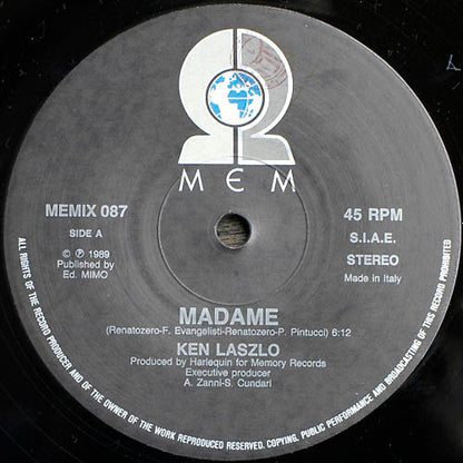 Ken Laszlo : Madame / Let Me Try (12")