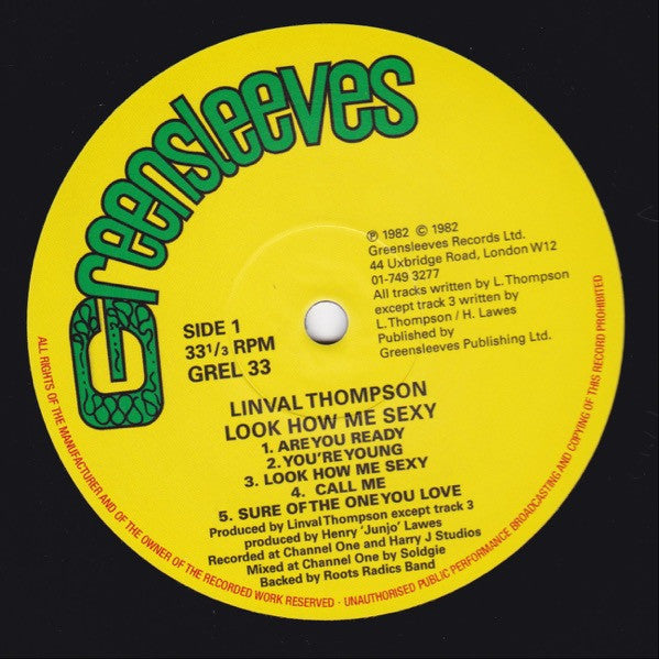 Linval Thompson : Look How Me Sexy (LP, Album, RE)