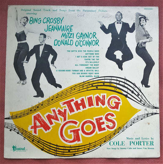 Bing Crosby, Donald O'Connor, Zizi Jeanmaire, Mitzi Gaynor : Anything Goes (LP)