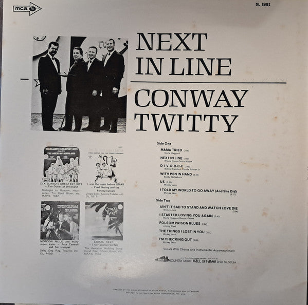 Conway Twitty : Next In Line (LP)