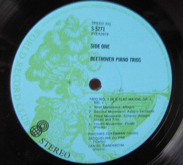 Ludwig van Beethoven : Beethoven Piano Trios (5xLP, Album, Club + Box)