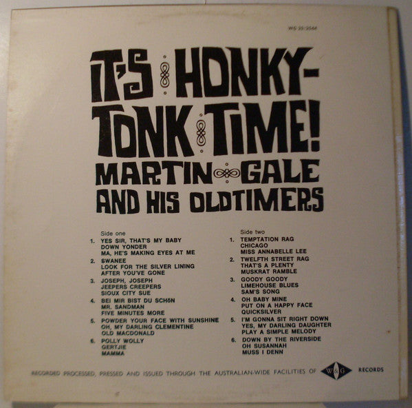 Martin Gale's "Old-Timers" : It's Honky Tonk Time! (LP)