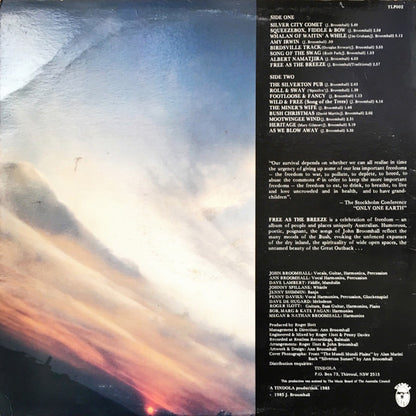 John Broomhall (2) : Free As The Breeze (LP, Album)