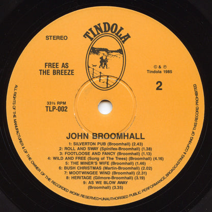 John Broomhall (2) : Free As The Breeze (LP, Album)