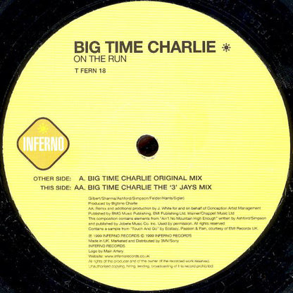 Big Time Charlie : On The Run (12")