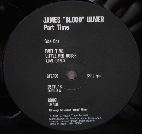 James Blood Ulmer : Part Time (LP, Album)