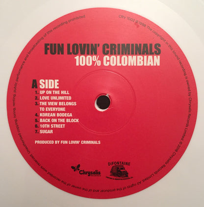Fun Lovin' Criminals : 100% Colombian (LP, Album, Ltd, RE, Whi)