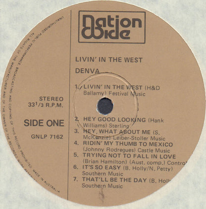 Denva : Livin' In The West (LP)