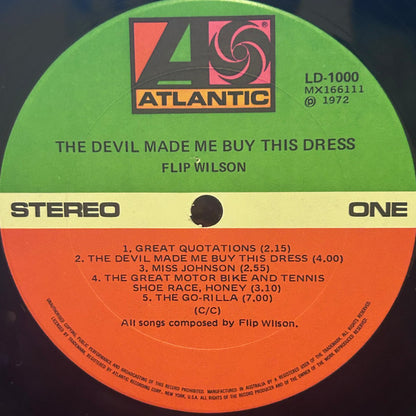 Flip Wilson : The Devil Made Me Buy This Dress (LP, Album)