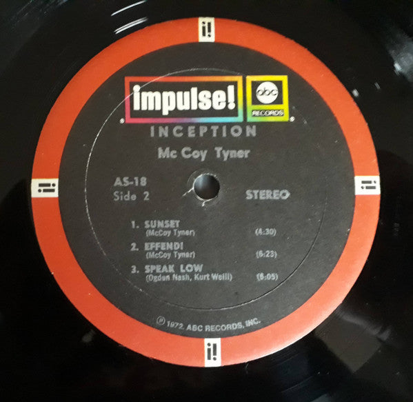 McCoy Tyner Trio : Inception (LP, Album, RE, Gat)