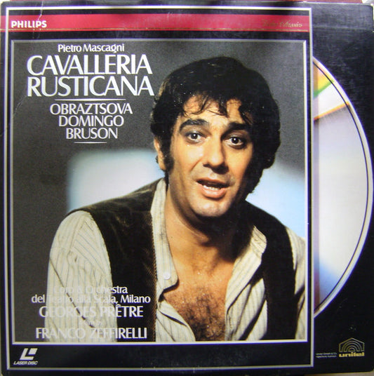Pietro Mascagni, Obraztsova*, Domingo*, Bruson*, Coro Del Teatro Alla Scala &  Orchestra Del Teatro Alla Scala, Georges Prêtre : Cavalleria Rusticana (Laserdisc, 12", Album, RM, NTSC)