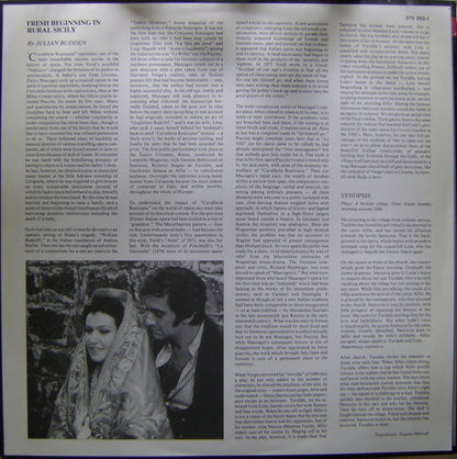 Pietro Mascagni, Obraztsova*, Domingo*, Bruson*, Coro Del Teatro Alla Scala &  Orchestra Del Teatro Alla Scala, Georges Prêtre : Cavalleria Rusticana (Laserdisc, 12", Album, RM, NTSC)