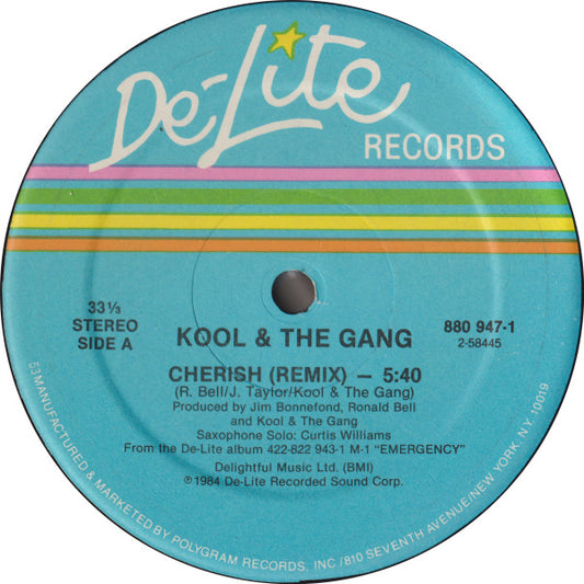 Kool & The Gang : Cherish (Remix) / Fresh/Misled (Special Mix) (12", Hau)