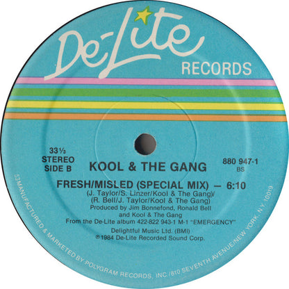 Kool & The Gang : Cherish (Remix) / Fresh/Misled (Special Mix) (12", Hau)