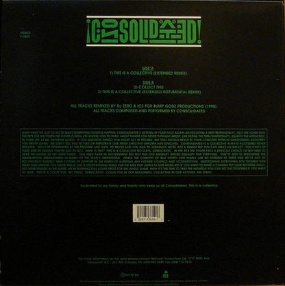 Consolidated : This Is A Collective (Remixed By DJ Zero & ICE) (12", Single)