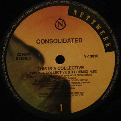 Consolidated : This Is A Collective (Remixed By DJ Zero & ICE) (12", Single)