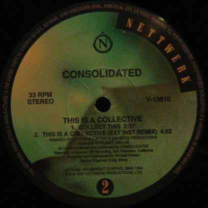 Consolidated : This Is A Collective (Remixed By DJ Zero & ICE) (12", Single)