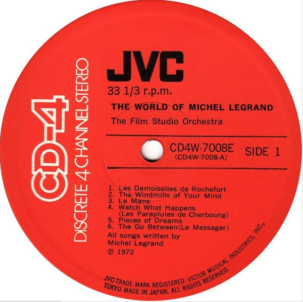 The Film Studio Orchestra : The World Of Michel Legrand (LP, Album, Quad)