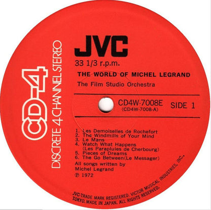 The Film Studio Orchestra : The World Of Michel Legrand (LP, Album, Quad)