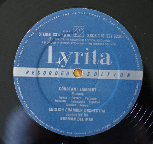 Constant Lambert : Romeo & Juliet / Pomona (LP, RP, Nim)