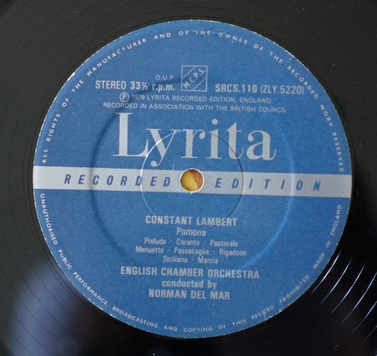Constant Lambert : Romeo & Juliet / Pomona (LP, RP, Nim)