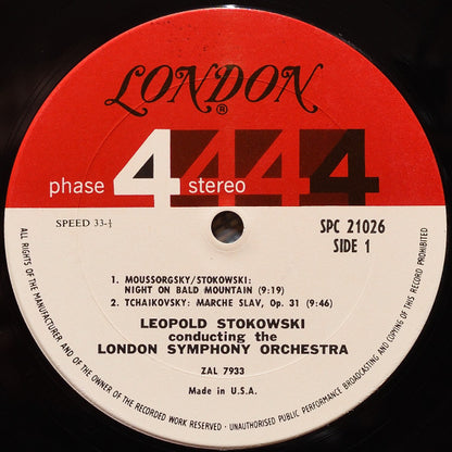 Igor Stravinsky / Pyotr Ilyich Tchaikovsky / Modest Mussorgsky : Leopold Stokowski, London Symphony Orchestra : Firebird Suite:  Marche Slave / Night On Bald Mountain (LP, Album, Gat)