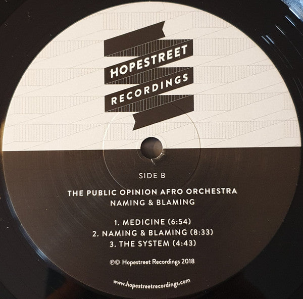 The Public Opinion Afro Orchestra : Naming & Blaming (LP, Album)