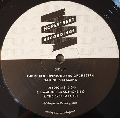 The Public Opinion Afro Orchestra : Naming & Blaming (LP, Album)