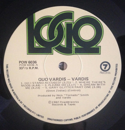 Vardis : Quo Vardis (LP, Album)