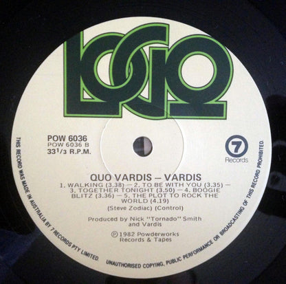 Vardis : Quo Vardis (LP, Album)