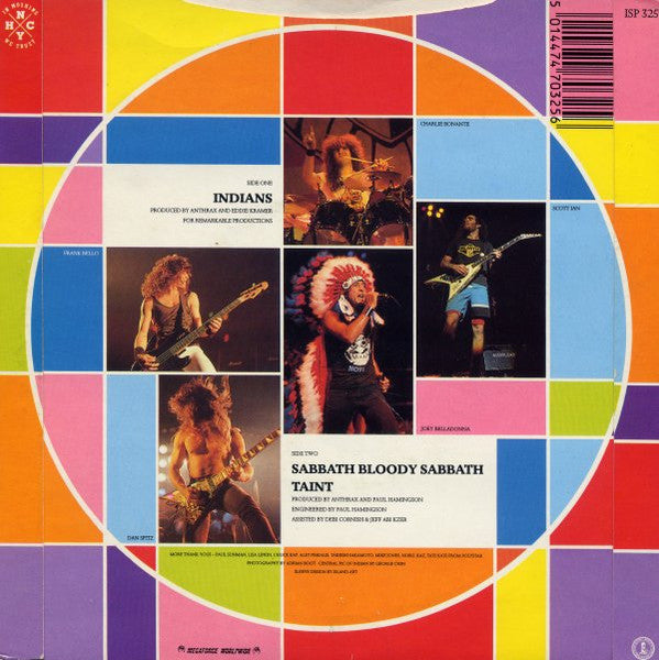 Anthrax : Indians (7", Single, Ora)