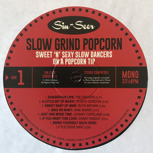 Various : Slow Grind Popcorn (LP, Comp, Mono)
