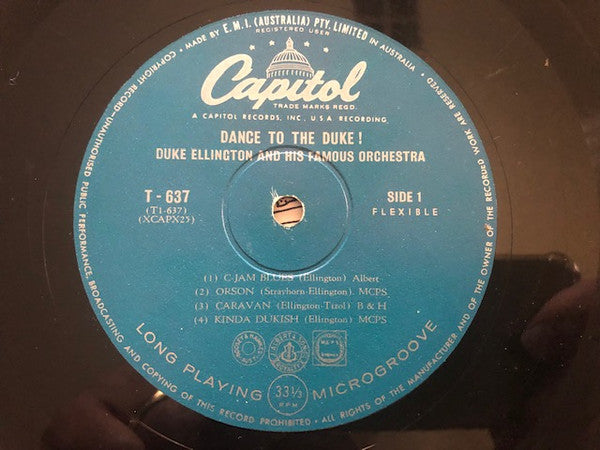 Duke Ellington And His Orchestra : Dance To The Duke! (LP, Album, Mono)