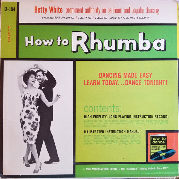 Betty White (2) : How To Rhumba (LP, Mono)