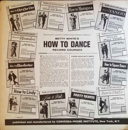 Betty White (2) : How To Rhumba (LP, Mono)