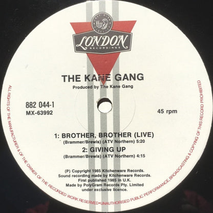 The Kane Gang : Gun Law (12", Single)