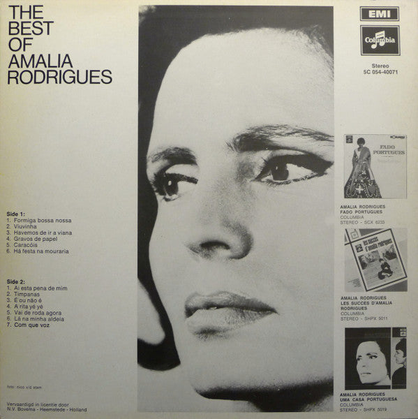 Amália Rodrigues : The Best Of Amalia Rodrigues (LP, Comp)