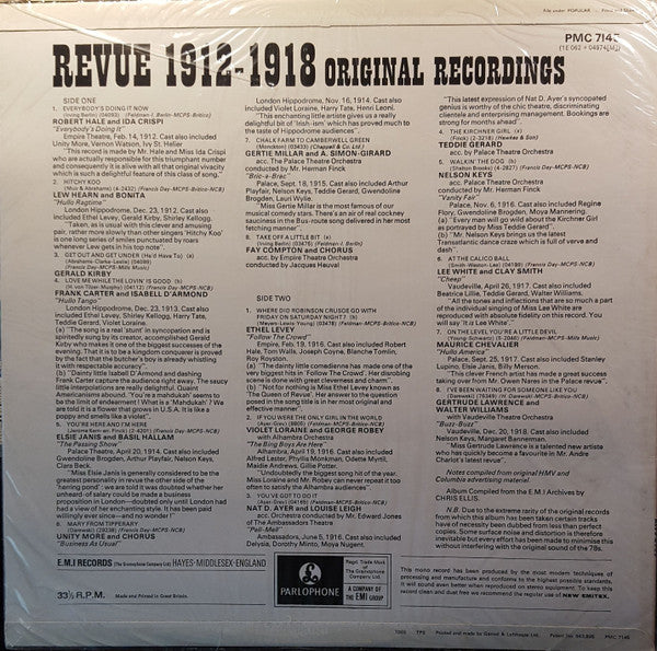 Various : Revue 1912-1918 (LP, Comp)