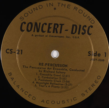 The Percussive Arts Ensemble Conductor Dick Schory : Re-Percussion (LP, Album)