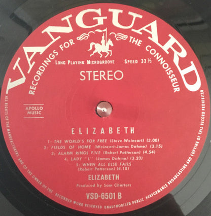 Elizabeth (11) : Elizabeth (LP, Album)