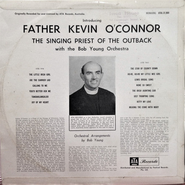 Father Kevin O'Connor* With The Bob Young Orchestra : The Singing Priest Of The Outback (LP, Album, Mono)