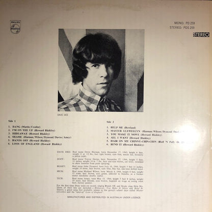 Dave Dee, Dozy, Beaky, Mick & Tich : If Music Be The Food Of Love ... Prepare For Indigestion (LP, Album)