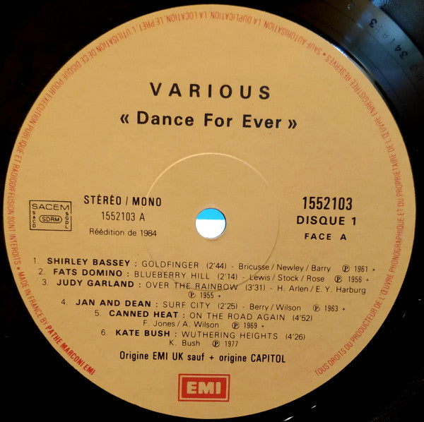 Various : Dance For Ever (3xLP, Album, Comp, Box)