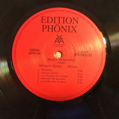 Maurice Ravel, Sergei Prokofiev, Marek Zebrowski : Edition Phönix Eph 04 Ravel / Prokofiev Miroirs/romeo & Juliet (LP, 180)