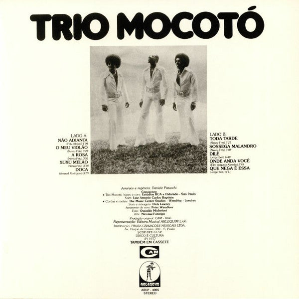 Trio Mocotó : Trio Mocotó (LP, Album, RE, RM)